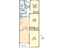 【東京都/狛江市岩戸南】ライオンズマンション喜多見 間取り図