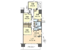 【東京都/江戸川区東葛西】リビオシティ・ルネ葛西 間取り図