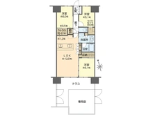 【東京都/江戸川区東葛西】リビオシティ・ルネ葛西 間取り図