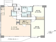 【埼玉県/さいたま市南区辻】コスモ武蔵浦和ガーデンフォルム弐番館 間取り図