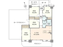 【埼玉県/さいたま市南区辻】ダイアパレス浦和南 間取り図