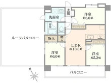 【埼玉県/さいたま市南区鹿手袋】ライオンズマンション武蔵浦和ガーデン 間取り図