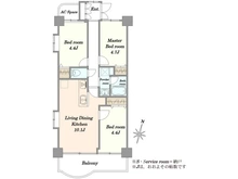 【埼玉県/さいたま市南区内谷】ソルシェ武蔵浦和 間取り図