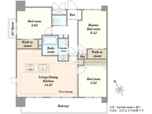 【埼玉県/川越市連雀町】セラード川越連雀町 間取り図