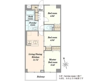【埼玉県/さいたま市桜区栄和】ユッサ浦和 間取り図