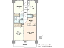 【埼玉県/さいたま市南区白幡】武蔵浦和パーク・ホームズ 間取り図