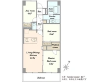 【埼玉県/戸田市美女木】レジデンシャル武蔵浦和ザ・マークプレイス 間取り図