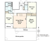 【埼玉県/戸田市笹目北町】コスモ北戸田 間取り図