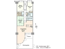 【埼玉県/戸田市大字新曽】セントラルコート戸田アペリオ 間取り図