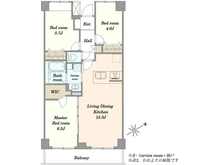 【埼玉県/戸田市美女木】レジデンシャル武蔵浦和ザ・マークプレイス 間取り図