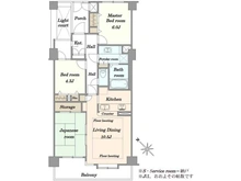 【埼玉県/新座市北野】志木北野 間取り図