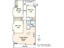 【埼玉県/戸田市大字上戸田】コスモ戸田ピアハイツ 間取り図