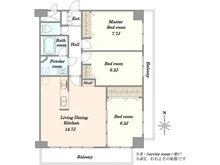 【埼玉県/朝霞市岡】レクセル朝霞 間取り図