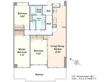 【埼玉県/さいたま市南区内谷】コスモ武蔵浦和プロシィード 間取り図