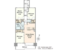 【埼玉県/草加市氷川町】ライフピア草加グランドステージ 間取り図