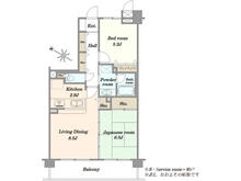 【埼玉県/さいたま市南区白幡】マイキャッスル武蔵浦和 間取り図