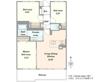 【埼玉県/戸田市上戸田】コスモ戸田パークスクエア 間取り図