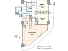【埼玉県/さいたま市南区別所】ミューズシティ　ザ　ファーストタワー 間取り図