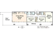 【埼玉県/川越市松江町】朝日プラザ本川越 間取り図