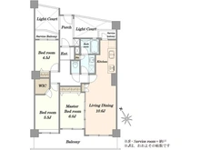 【埼玉県/朝霞市膝折町】アーベイン朝霞エルディア 間取り図