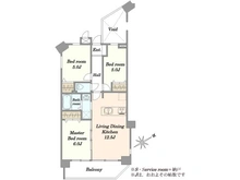 【埼玉県/さいたま市桜区田島】浦和別所沼公園ローヤルコーポ 間取り図