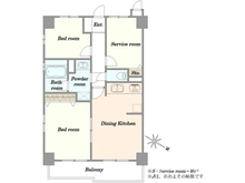 【埼玉県/さいたま市南区内谷】ライオンズマンション武蔵浦和 間取り図