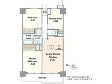 【埼玉県/さいたま市南区内谷】ライオンズマンション武蔵浦和 間取り図