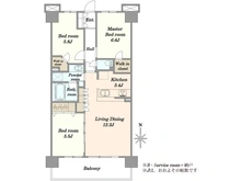 【埼玉県/朝霞市泉水】アドグランデ朝霞台 間取り図