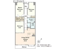 【埼玉県/さいたま市桜区西堀】ラミーユ浦和ハイライズ・セカンドキャッスル 間取り図