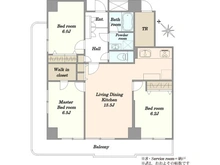 【埼玉県/越谷市南越谷】かさぷらた 間取り図
