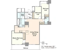 【埼玉県/さいたま市南区別所】MUSE CITY　ザ　ファーストタワー 間取り図