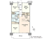 【埼玉県/朝霞市根岸台】ハイムスイート朝霞 間取り図