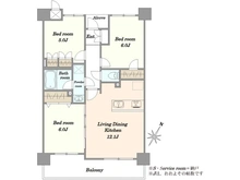 【埼玉県/さいたま市南区内谷】マイキャッスル武蔵浦和II 間取り図