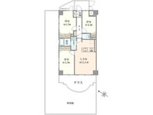 【埼玉県/さいたま市桜区西堀】丸善中浦和ダイヤモンドマンション 間取り図