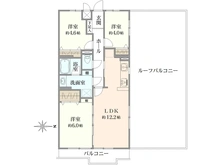 【埼玉県/さいたま市西区大字指扇】ライオンズマンション大宮指扇第二 間取り図