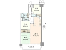 【埼玉県/越谷市川柳町】朝日プラザガーデンシティ新越谷 A棟 間取り図