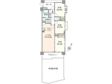【埼玉県/富士見市鶴瀬東】レーベンハイム鶴瀬 間取り図