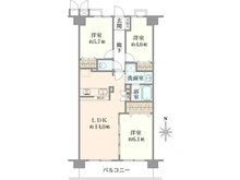 【埼玉県/さいたま市南区辻】朝日パリオ浦和辻 間取り図