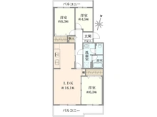 【埼玉県/さいたま市南区沼影】エステート浦和 5号棟 間取り図