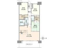 【埼玉県/戸田市川岸】ファインレジデンス戸田公園 間取り図