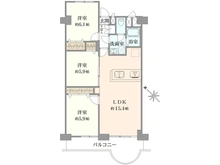 【埼玉県/さいたま市南区白幡】浦和白幡東高層住宅1号棟 間取り図
