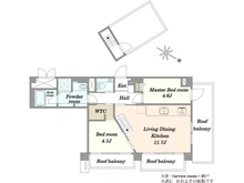 【東京都/世田谷区太子堂】シンシア三軒茶屋レジデンスカフェ 間取り図