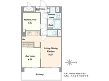 【東京都/世田谷区池尻】グレイスコート池尻大橋 間取り図