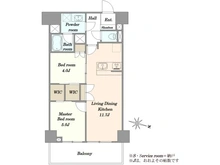 【東京都/世田谷区三軒茶屋】シャンボール三軒茶屋 間取り図
