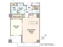 【東京都/世田谷区三軒茶屋】パークホームズ三軒茶屋一丁目 間取り図