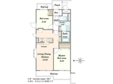【東京都/世田谷区上馬】ダイアパレス・グランステージ三軒茶屋 間取り図