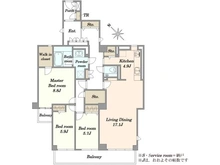 【東京都/世田谷区池尻】パレ駒場 間取り図