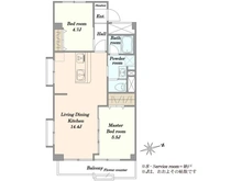【東京都/世田谷区上馬】ライオンズマンション上馬 間取り図