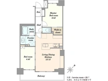 【東京都/世田谷区三軒茶屋】シャリエ三軒茶屋 間取り図