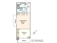 【東京都/世田谷区太子堂】東急ドエルキルト三軒茶屋 間取り図